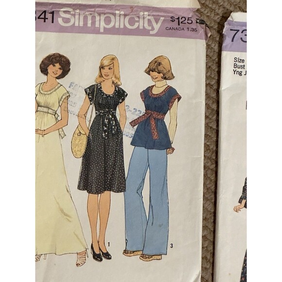 Lot of  20 Vintage Sewing Patterns 70s 80s +  Boho Retro bell bottoms - Picture 4 of 16